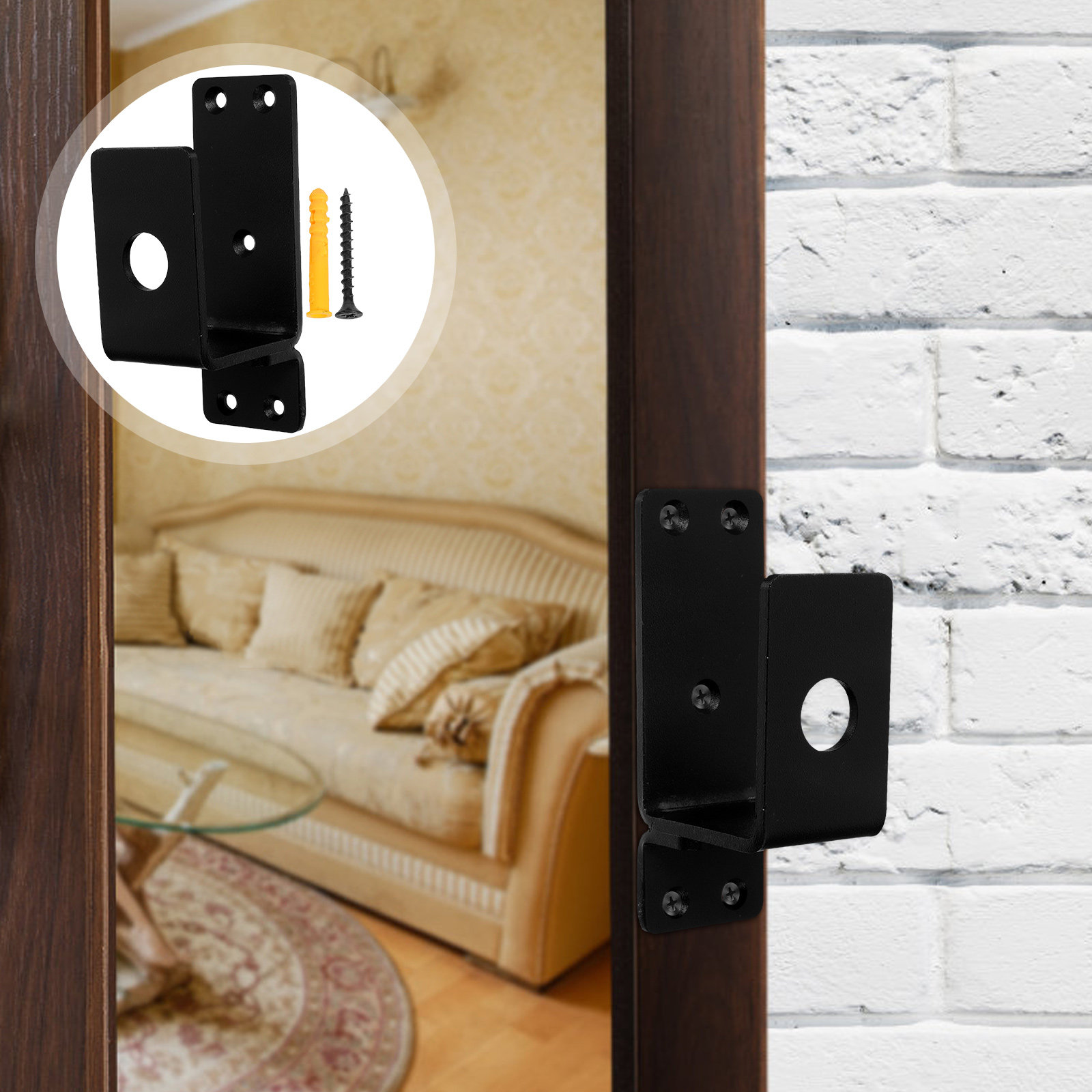 Home Security Bars - 1Set Heavy Duty Door Safety Bar