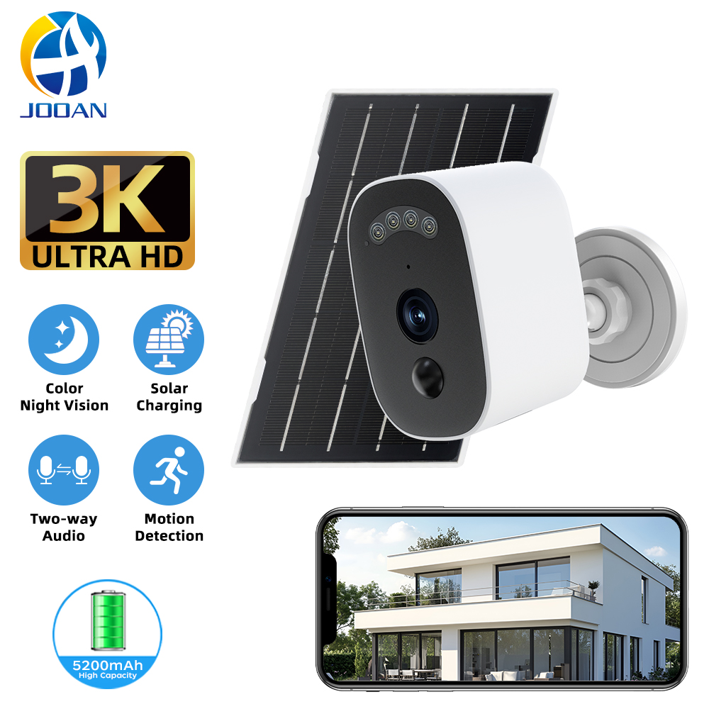 Home Security Monitoring Service - Jooan 3K HD Solar Security Camera