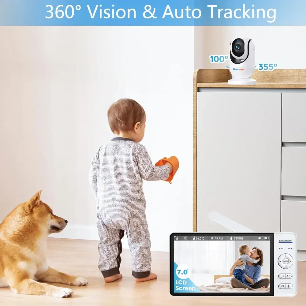 Home Security Uk - 7 Inch Display Screen Video Baby