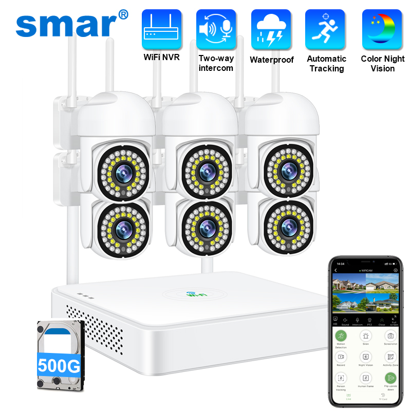 Home Security Monitoring System - Smar 3MP Wireless CCTV Security Camera