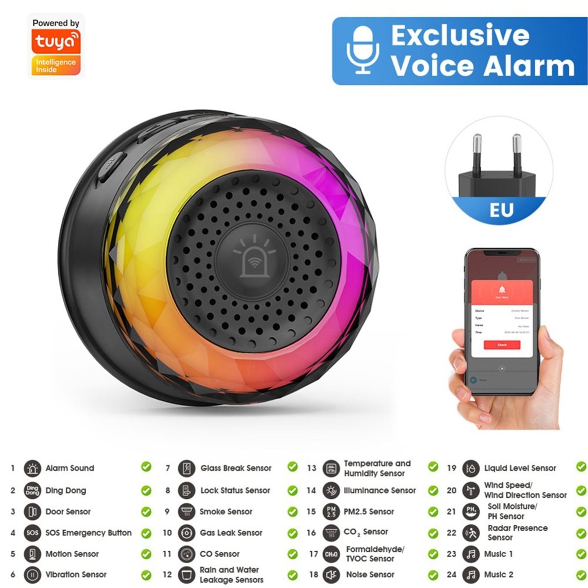 update. Tuya Wifi Smart Siren  - Home Security Uk review and price