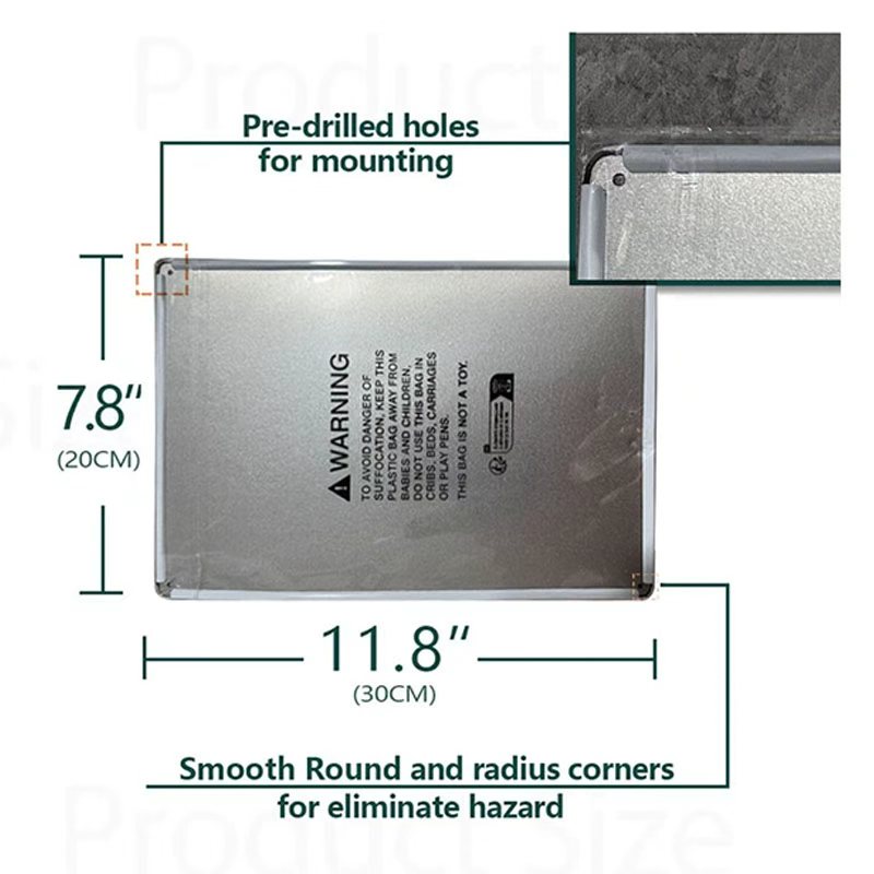 2D Flat Metal Sign Funny Warni - Home Security Bars review and price