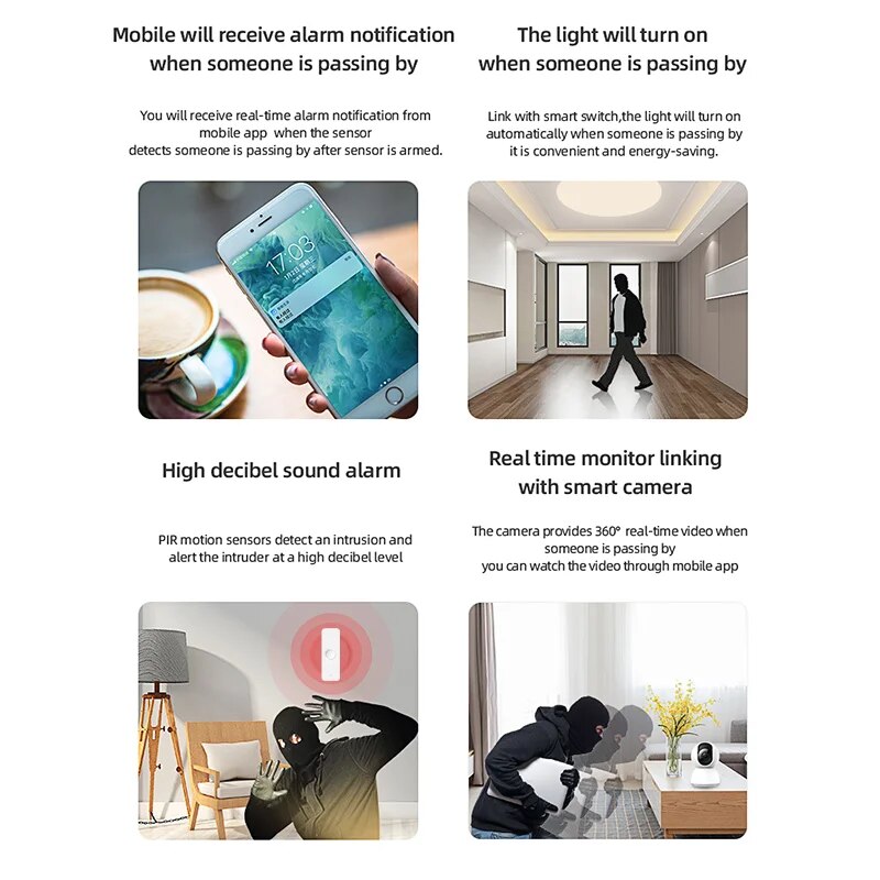 Tuya WiFi Zigbee PIR Motion Se - Home Security Alexa review and price