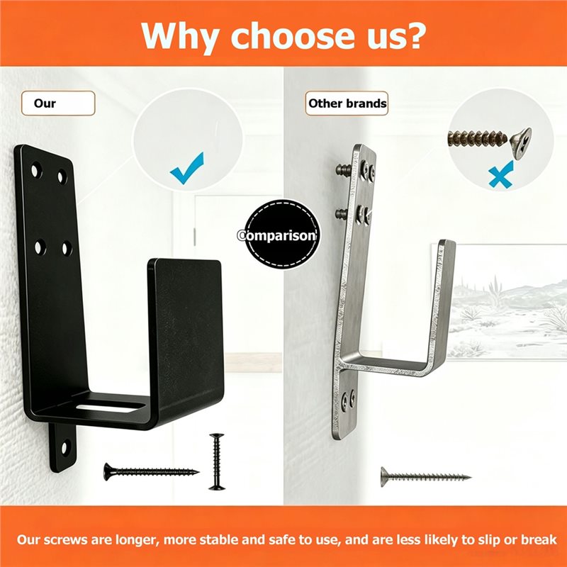 A02F-Black U-Shaped For Home D - Home Security Bars review and price