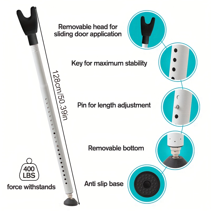 Adjustable 2in1 Sliding Patio  - Home Security Bars review and price