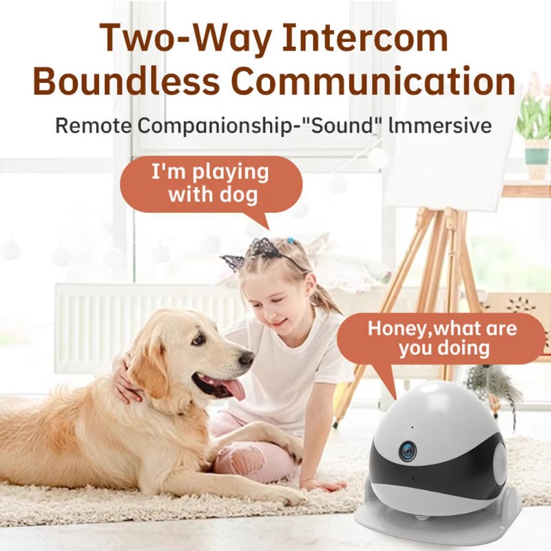 Wireless 2K HD Mobile Pet Comp - Home Security Robot Dog review and price