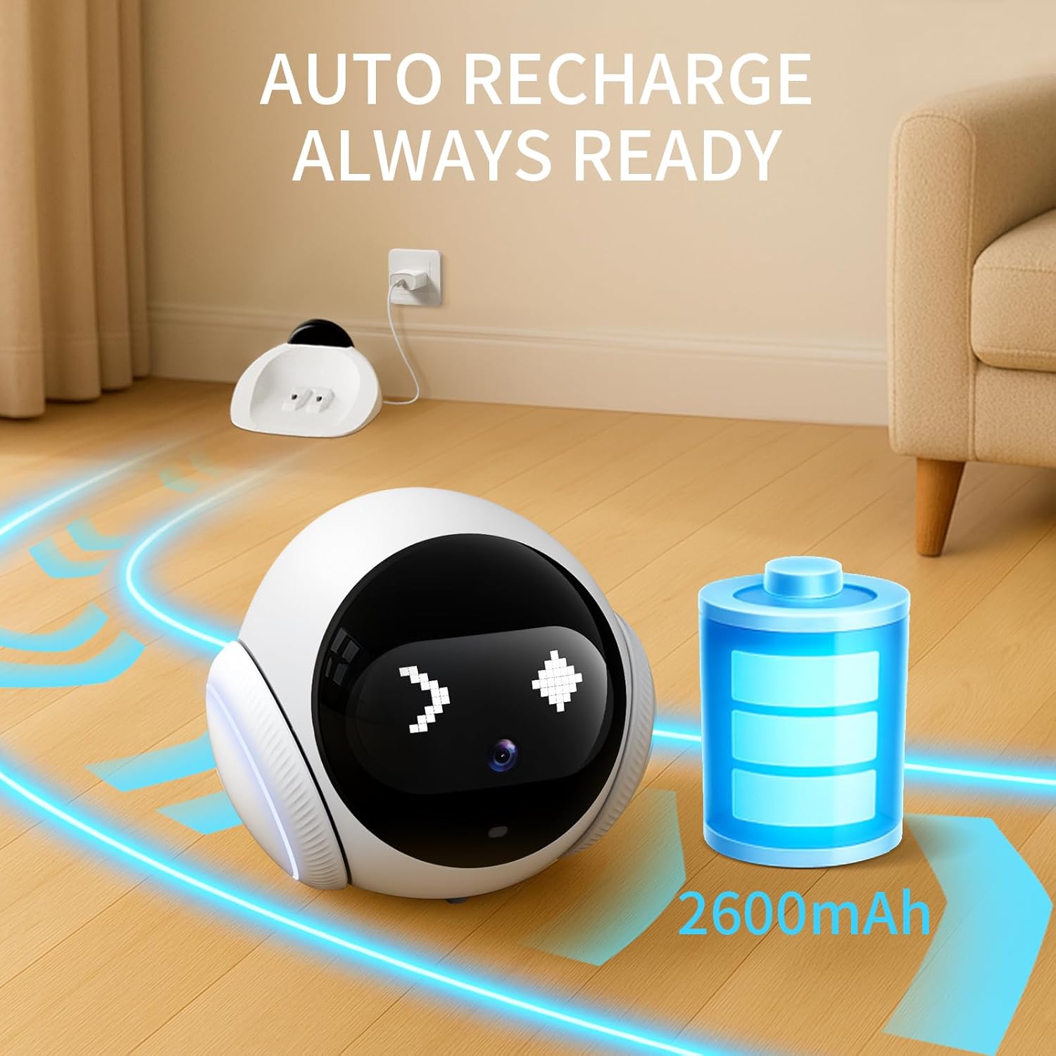 1080P HD Movable Pet Camera wi - Home Security Robot Dog review and price