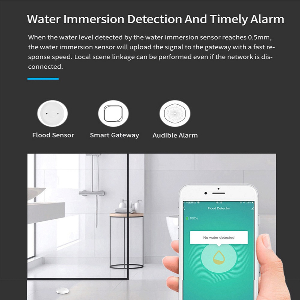 Tuya Water Leak Sensor Smart H - Home Security App review and price