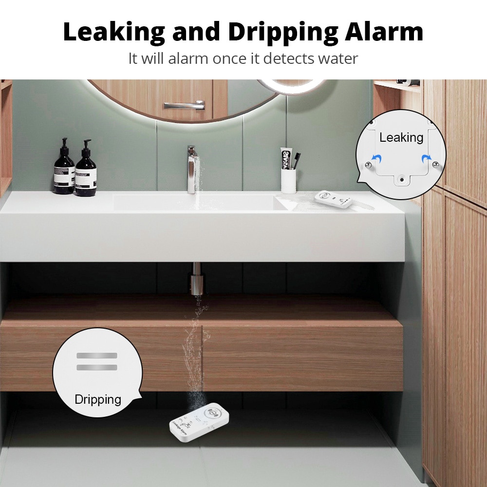 KERUI Wireless Water Sensor 90 - Home Security Outdoor review and price