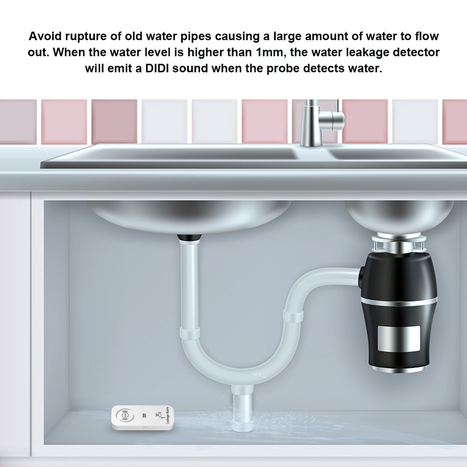 KERUI Wireless Water Sensor 90 - Home Security Outdoor review and price