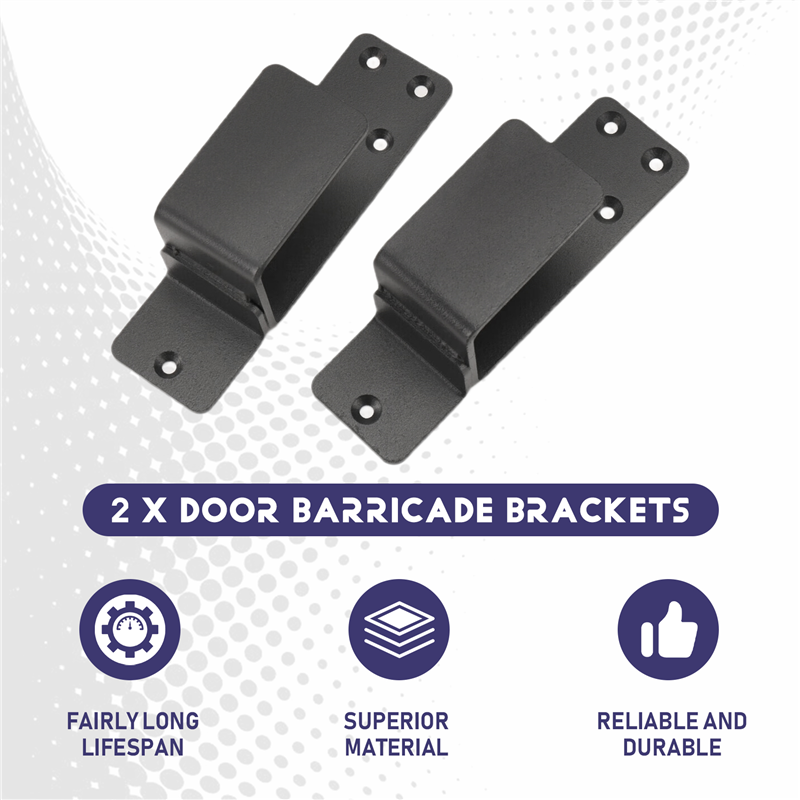 AT13 Door Barricade Brackets,2 - Home Security Bars review and price