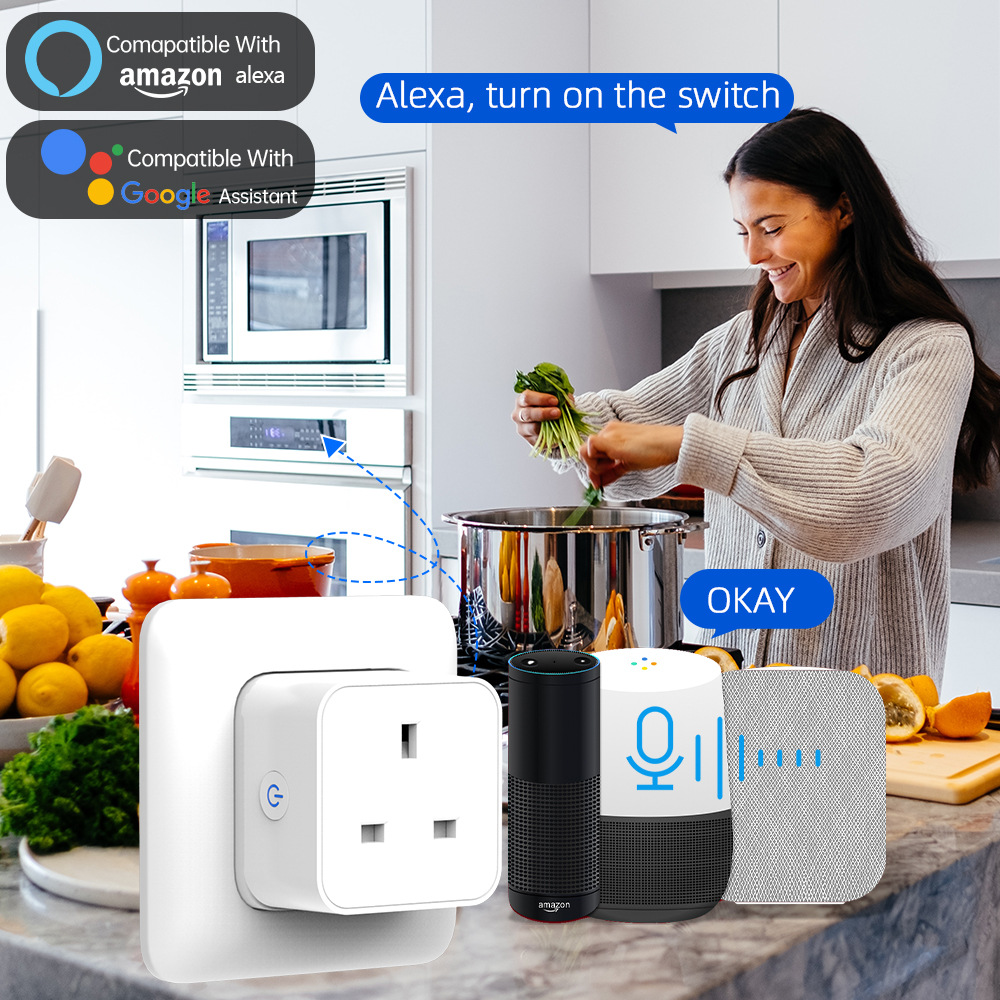 Tuya Smart Socket 16A/20A WiFi - Home Security Alexa review and price