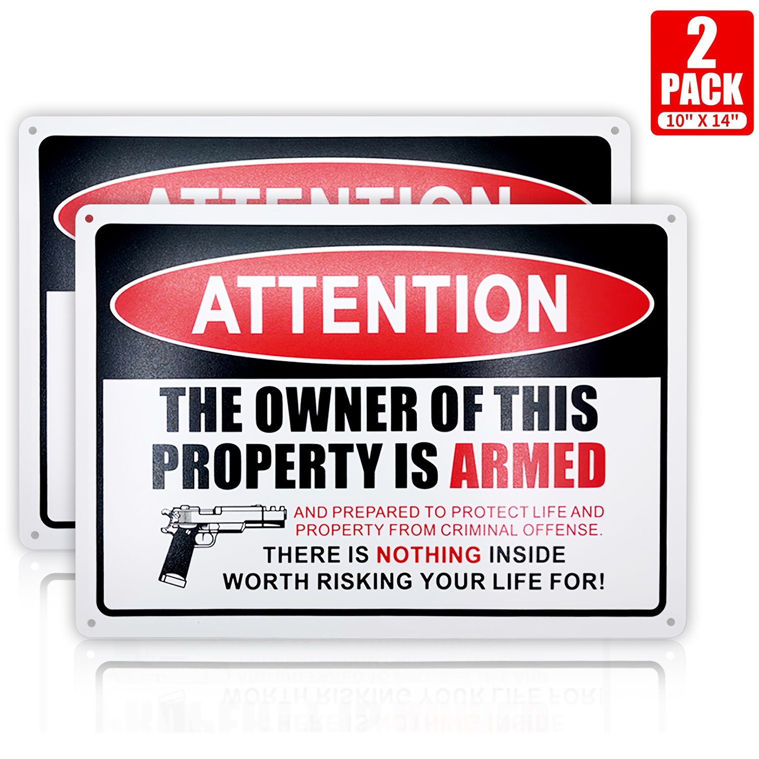 Armed Property Security Signs  - Home Security Outdoor review and price