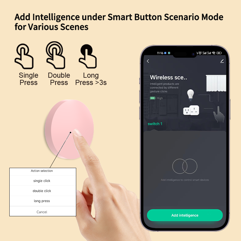 ZigBee Smart Wireless Button S - Home Security Alexa review and price