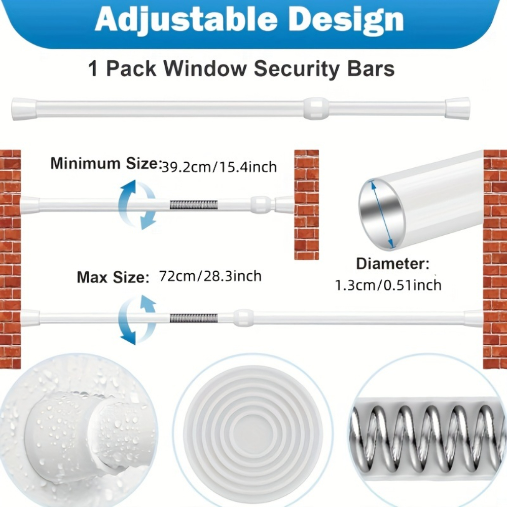 Adjustable Metal Window & Door - Home Security Bars review and price