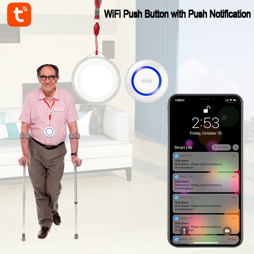 Tuya WiFi SOS Alarm Button Bat - Home Security Outdoor review and price
