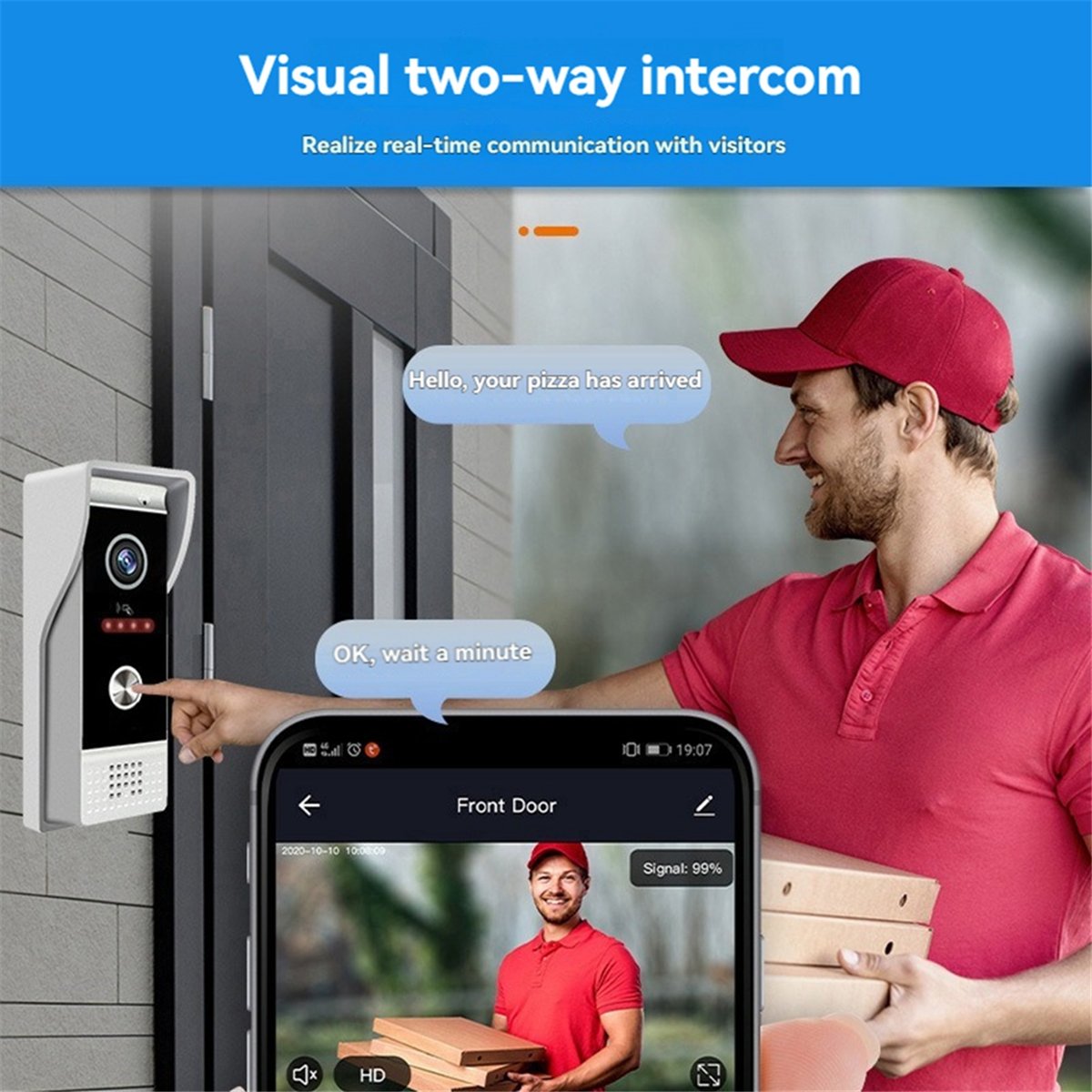 [T28C] TUYA Wifi Video Doorbel - Home Security Uk review and price