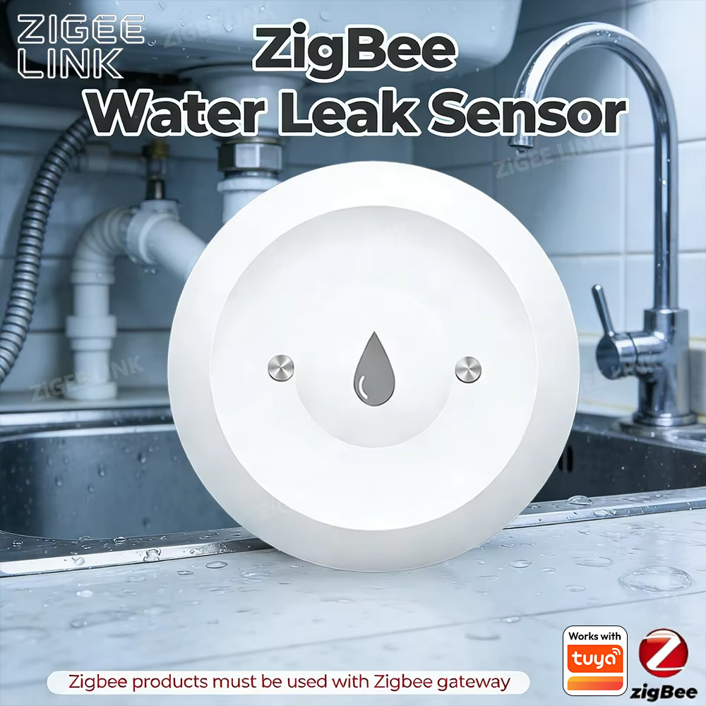 Zigbee Water Leak Sensor for T - Home Security Alexa review and price