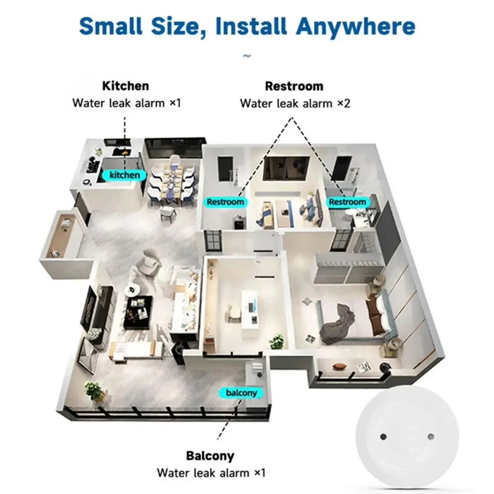 Zigbee Water Leak Sensor for T - Home Security Alexa review and price