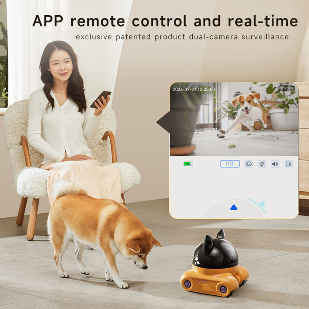 300w HD Lens Robot Camera APP  - Home Security Robot Dog review and price