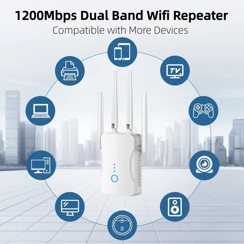 1200Mbps Dual Band WiFi Repeat - Home Security Outdoor review and price