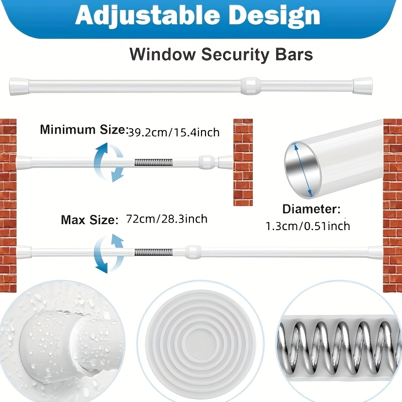 Adjustable Safety Ba Polished  - Home Security Bars review and price