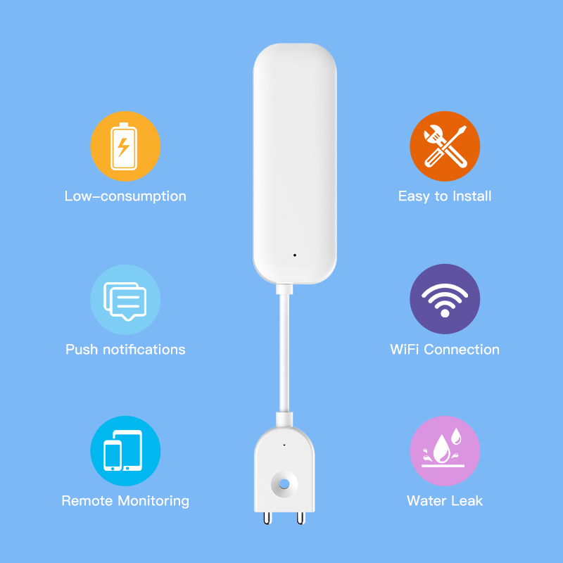 Tuya WiFi ZigBee Water Sensor  - Home Security Alexa review and price
