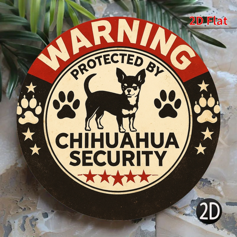 Warning Protected By Chihuahua - Home Security Bars review and price