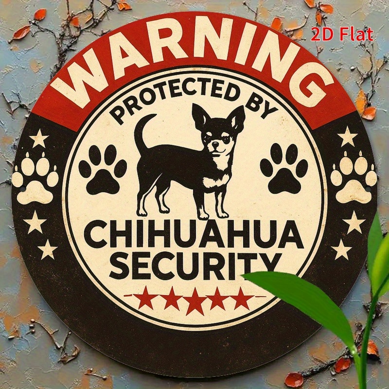 Warning Protected By Chihuahua - Home Security Bars review and price