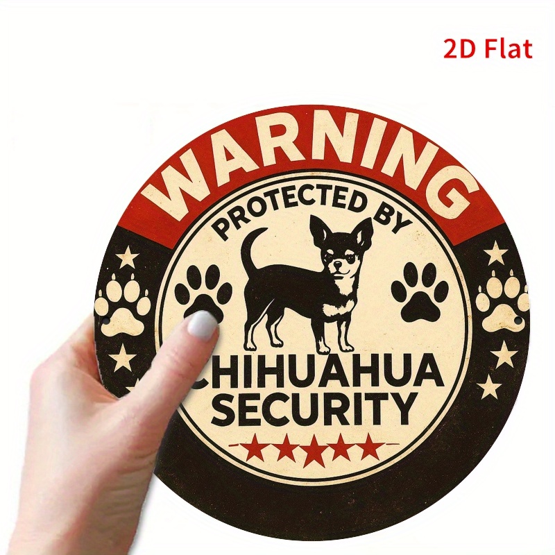 Warning Protected By Chihuahua - Home Security Bars review and price