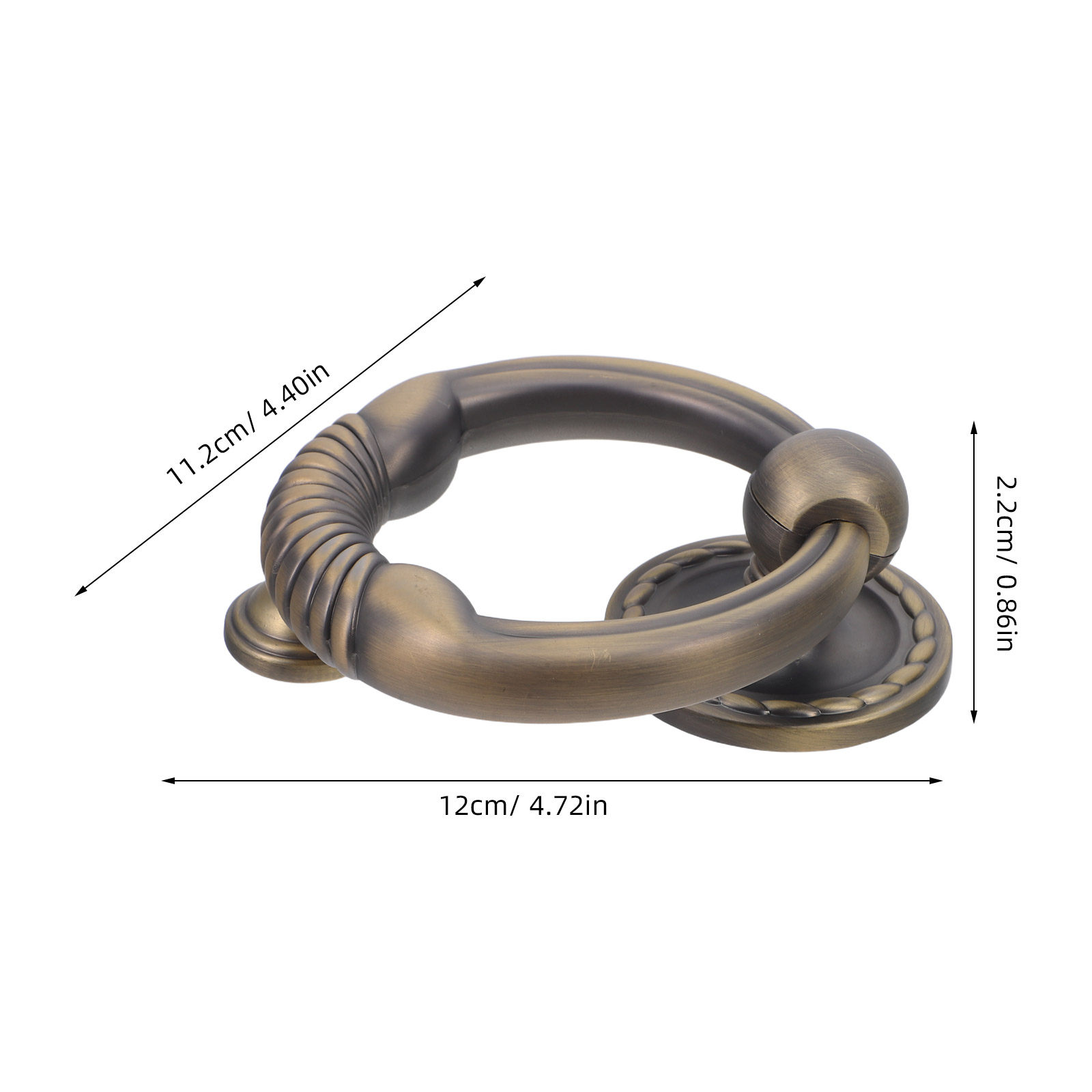 Round Ring Door Knocker Zinc A - Home Security Ring review and price