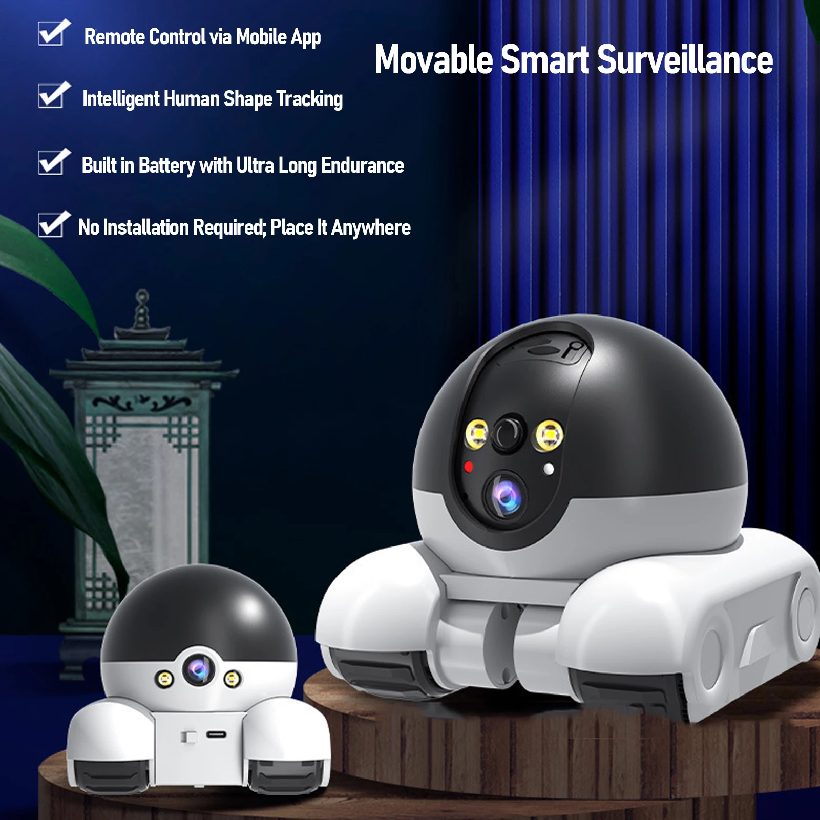 Indoor Security Camera 2MP Dou - Home Security Robot Dog review and price