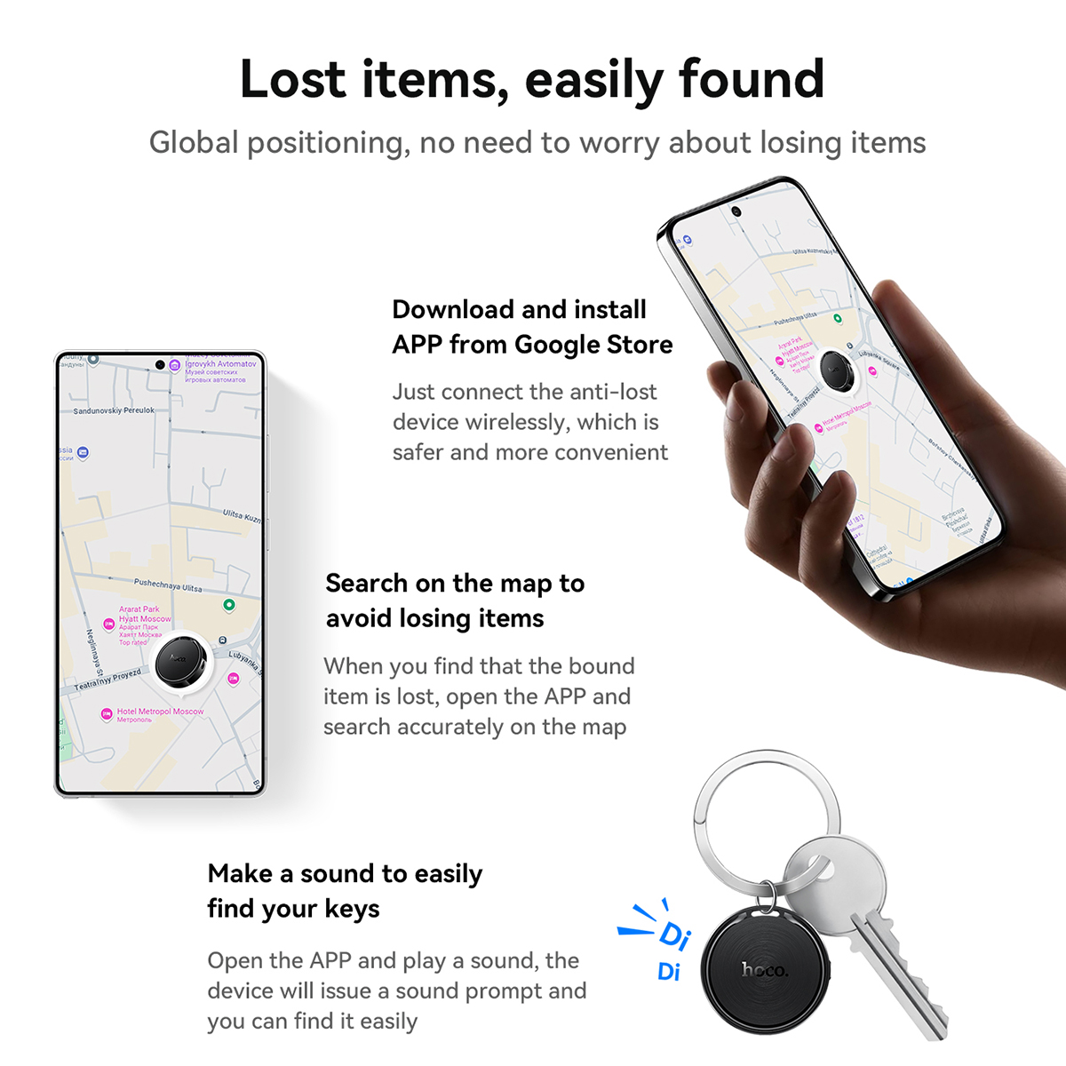 HOCO E96A Bluetooth GPS Tracke - Home Security In My Area review and price