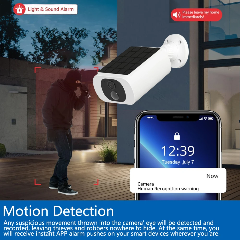 Tuya 5MP Solar Security Camera - Home Security Monitoring Service review and price