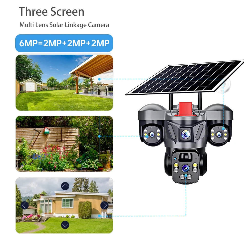 KERUI Outdoor PTZ 6MP 4G SIM W - Home Security Monitoring System review and price