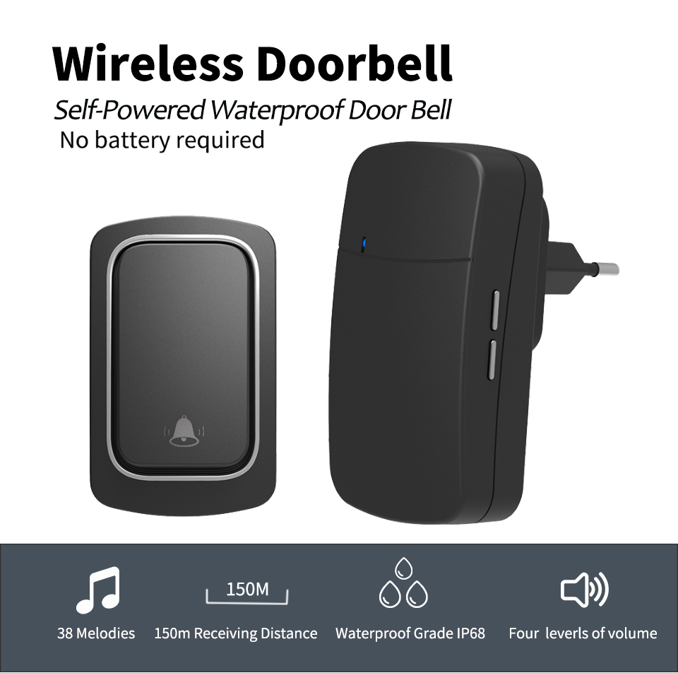 Wireless Doorbell Welcome Chim - Home Security Uk review and price