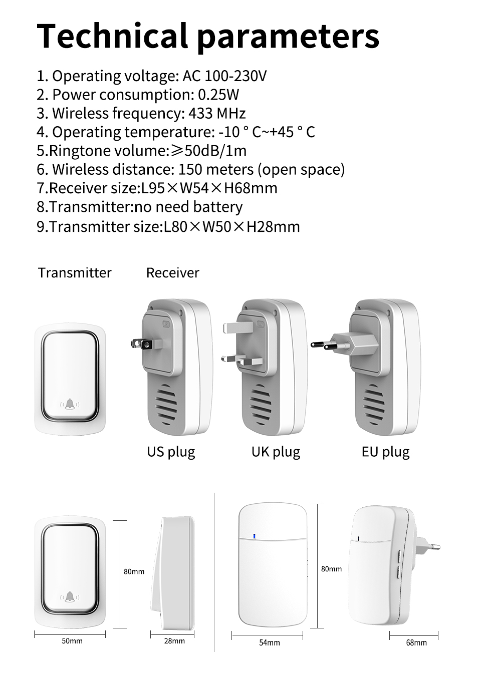 Wireless Doorbell Welcome Chim - Home Security Uk review and price